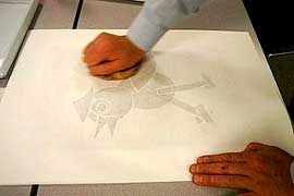 ホイル紙を星型に切り抜く