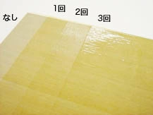 つや出しニス(水溶性)|重ね塗り