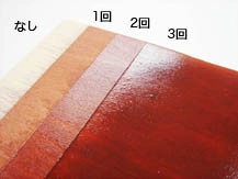 ウレタン着色ニス(水性)|重ね塗り