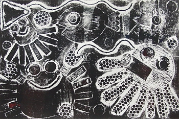 プッチンタック紙版画7