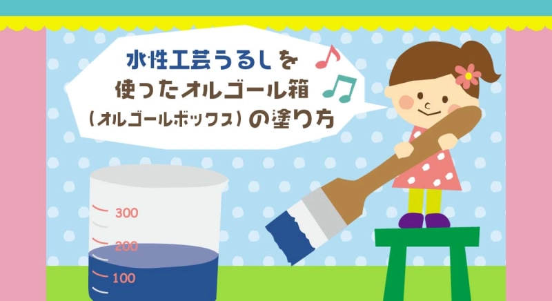 水性工芸うるしを使ったオルゴール箱（オルゴールボックス）の塗り方