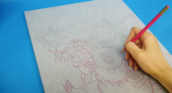 ひまわり貼り絵4