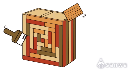 寄せ木の作り方｜仕上げ