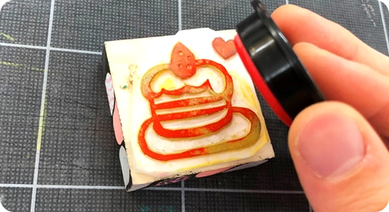 インクを付ける