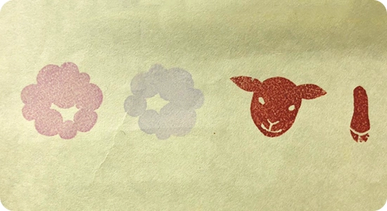 パーツとなるハンコを作る