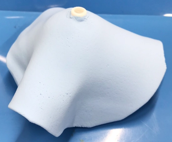 紙粘土と芯材を使ったふうりんの作り方|粘土を芯材に被せる