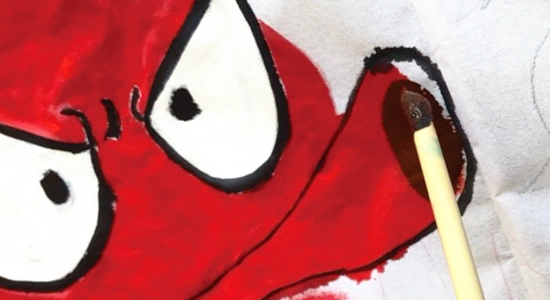 「スーパーぐにゃぐにゃだこ B」の作り方｜着色