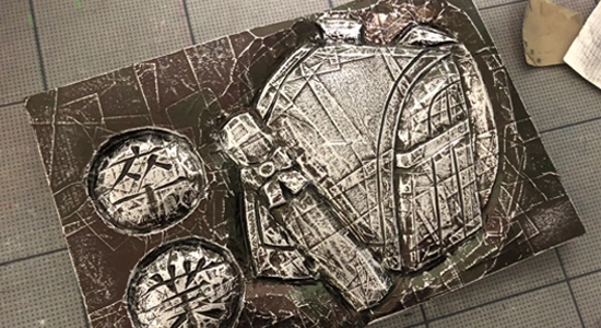 「らくらくボード」×「メタル箔」｜作り方その4