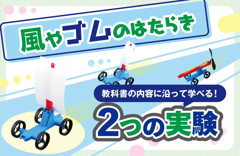 風やゴムのはたらき~風やゴムの力~
