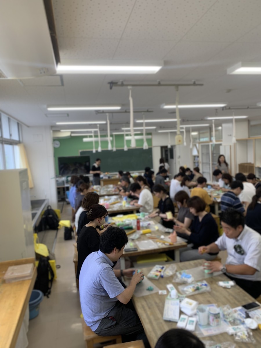 横浜市港北区図工研究会講習会 ～Kクレイでペン立て作り～の画像