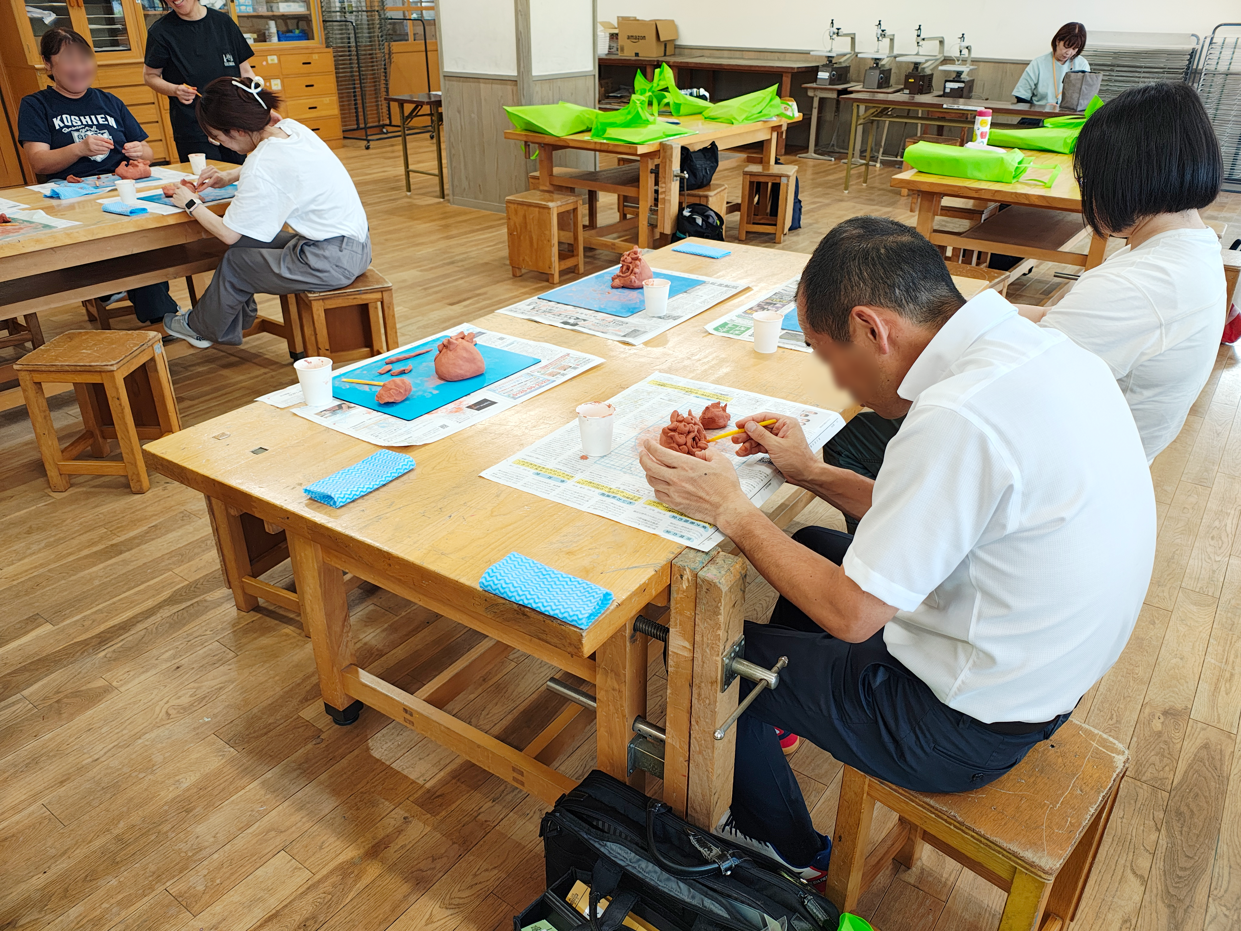 石川郡図工部会　～ニューテラコッタでシーサーづくり～の画像